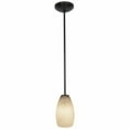thumbnail image 7 of 28012-3R-ORB/WHST Access Lighting Champagne-One Light Glass Pendant with Rod-5 Inches Wide by 9 Inches Tall-Oil Rubbed Bronze Finish-White Stone Glass, 7 of 7