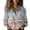 Grey, variant on Shirts For Women Long Sleeved Printed Button Down Shirt Womens Tops