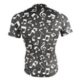 thumbnail image 4 of joogoo Musical Note Pattern Men's Cycling Jerseys Mountain Bike Short Sleeve Tops M, 4 of 7