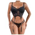 thumbnail image 1 of Ropa interior de mujer Sujetador de encaje Bragas Ropa interior Calzoncillos Lencería Juegos de rol Fridja nalpqowj43804, 1 of 9