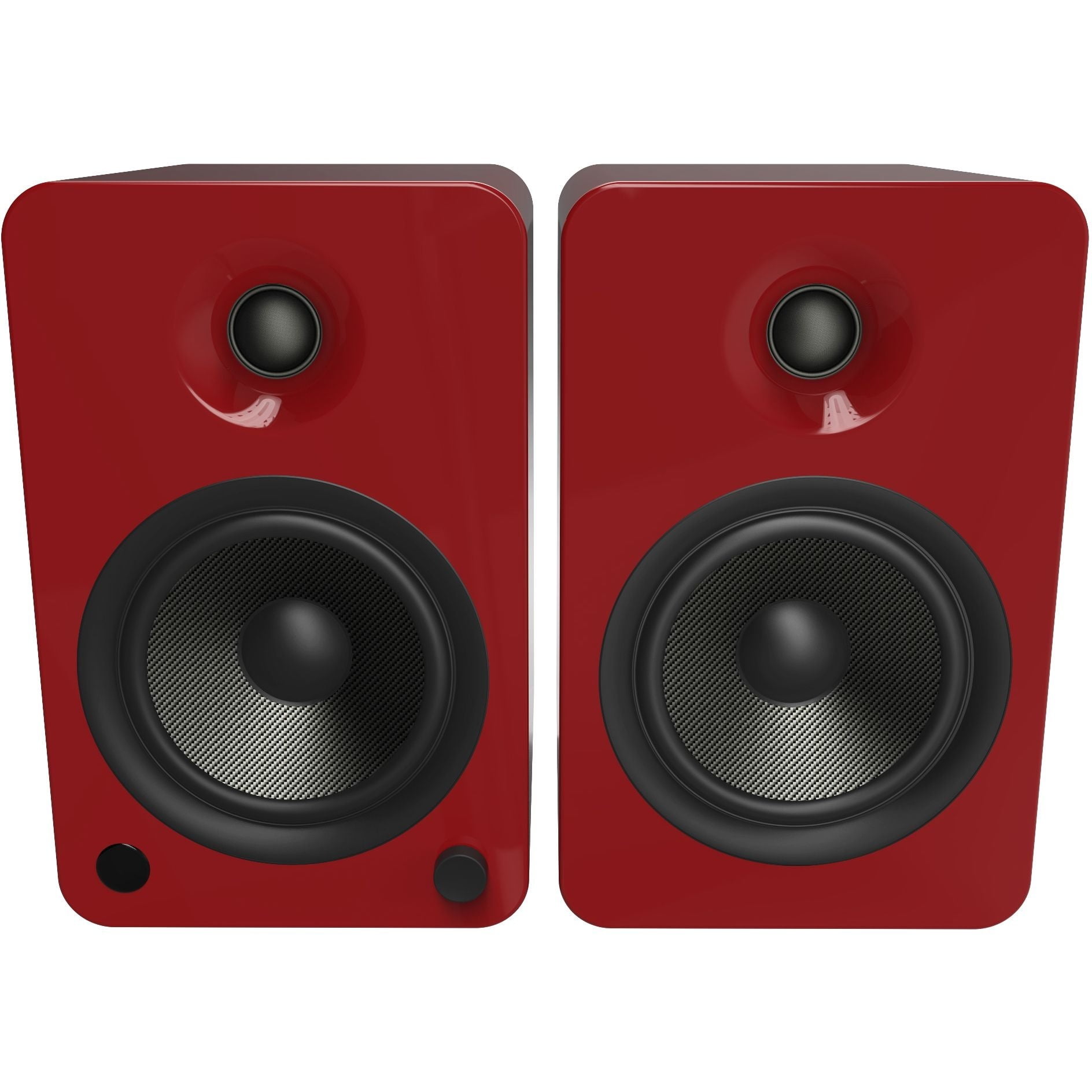 Kanto Living YU6 2-Way Powered Bookshelf Speakers (Pair, Crimson)