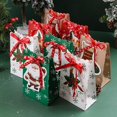 thumbnail image 2 of Christmas Bowknot Gift Bags12pcs/set Large Capacity Paper Bag Xmas, 2 of 5