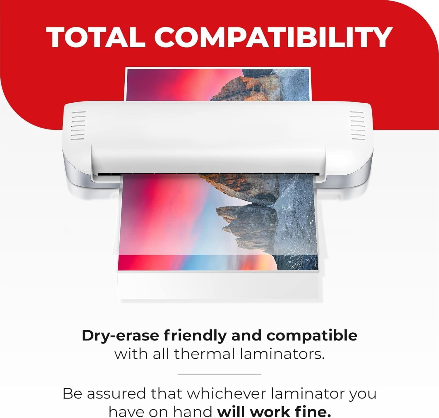 3MIL Thermal Laminating Pouches (200 Count) 9x11.5 inch Dry-Erase Friendly Sheets, Compatible with Laminators Crystal Clear Laminated Finish