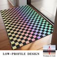 thumbnail image 3 of Gradient Color Checkered Pattern Door Rugs,Washable Non Slip Door Mats Indoor,Decorative Door Mats,Entry Mat Indoor for Entrance,Bedroom,Kitchen,Bathroom,20"x32", 3 of 6