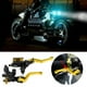 thumbnail image 2 of 1 par de palancas universales de depósito de cilindro maestro de embrague de freno de motocicleta de 7/8 (22 mm), color dorado, 2 of 11