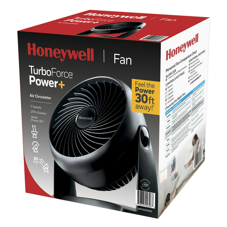 Honeywell Power Air Circulator Fan, HPF820BWM, Black - Walmart.com