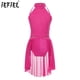 thumbnail image 2 of Vestido de leotardo con falda de malla Floral de encaje para niñas, vestido de baile de Ballet contemporáneo, traje de patinaje artístico de gimnasia Floral de encaje, 2 of 5