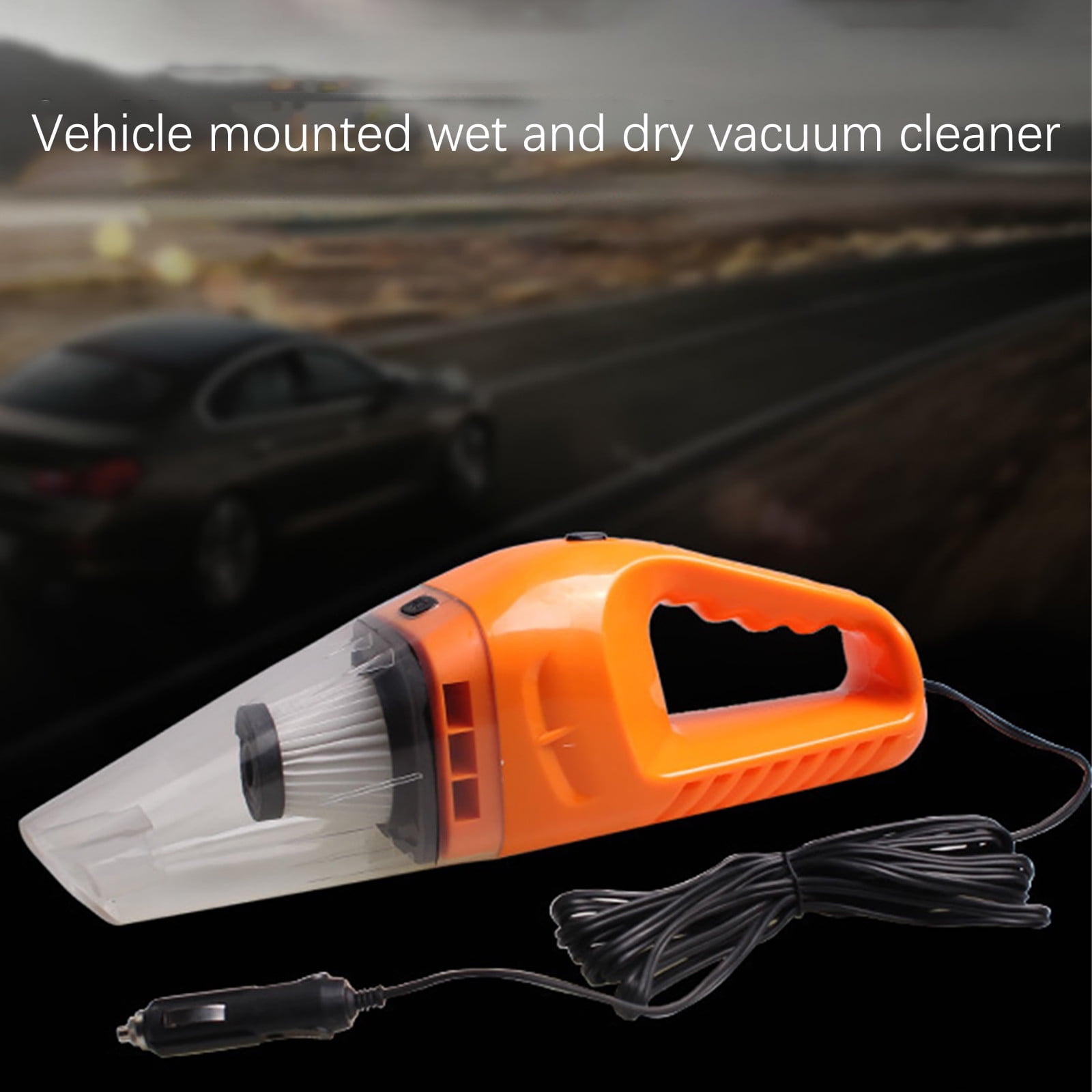 High-Power 120W Wet and Dry Hose Vacuum Cleaner, Vehicle Mounted Strong Suction for Car, Home and Upholstery, Multi-Use Nozzle, Portable Heavy-Duty Vacuum, Efficient Dirt Removal