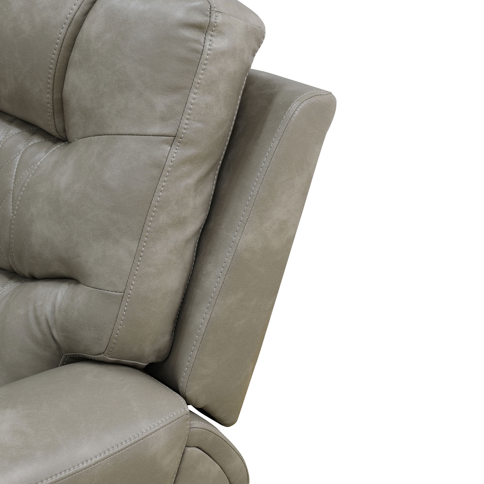 MAYEERTY Power Reclining L-Shaped Sectional Sofa, Leather Recliner with USB Charging, LED Lights & Storage for Living Room