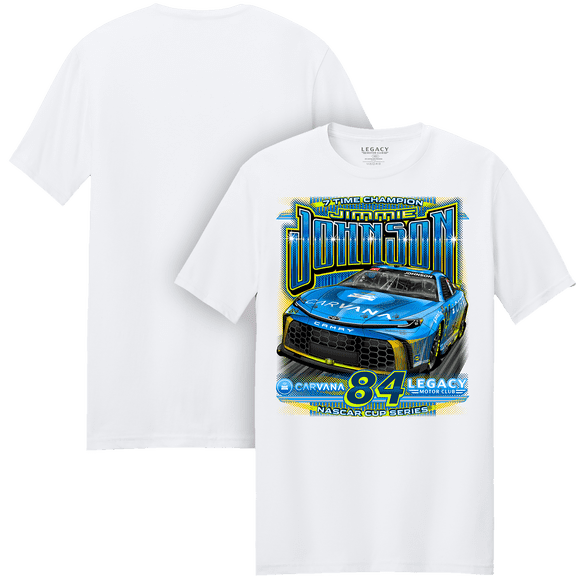 Men's Classic Ink White Jimmie Johnson Carvana T-Shirt