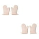 thumbnail image 4 of Yuarrent 1 par de guantes para horno microondas, resistentes al calor, accesorios para guantes domésticos Rosado 2Conjunto, 4 of 6