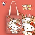 thumbnail image 4 of Bolsos de hombro de Hello Kitty para mujer, bolso de lona impermeable con dibujos animados Sanrio, con bolsillo interior con cremallera, regalo de cumpleaños para niñas, novedad de 2023, 4 of 4