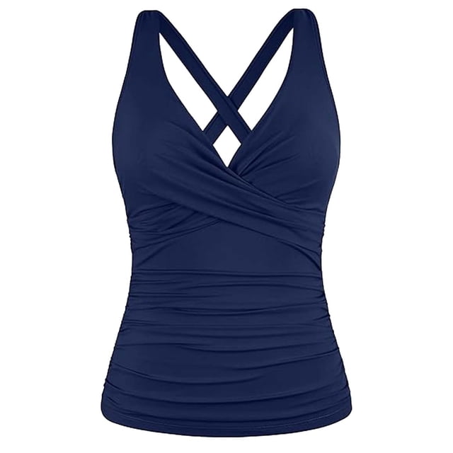 Trajes de baño para mujer Moda para mujer Sin mangas Sólido Cuello en V Bikini Traje de baño Push-Up Acolchado Traje de baño Blusa Trajes de baño para mujer Trajes de baño para mujer Trajes de baño pa