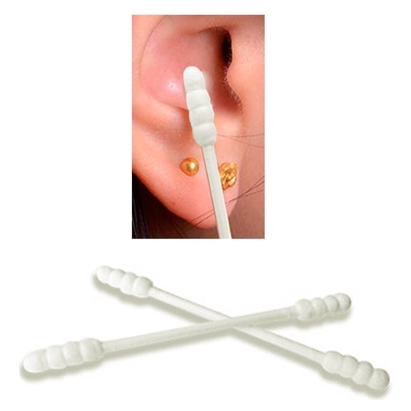 600ct Cotton Swabs Double Grooved Tipped Applicator Tip Safety Ear Wax Remover