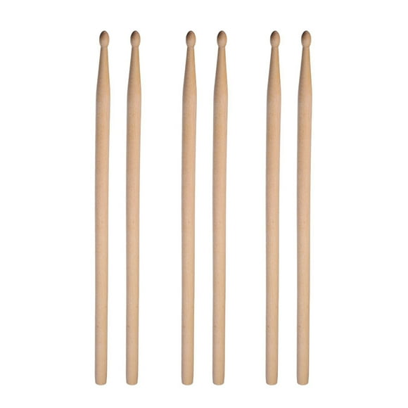 Amdohai 3 Pair 5A Maple Drum Sticks with Carry Bag