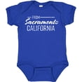 thumbnail image 3 of Inktastic From Sacramento California in White Distressed Text Boys or Girls Baby Bodysuit, 3 of 5