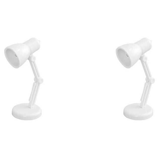 yingyy Folding Reading Lamp Adjustable Book Lamp Bedroom Small Night Lights Book Clip Light Warm Light Eye for Protection Table Lamp white 2Set