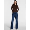 thumbnail image 3 of Scenario Women's Rib Mock Neck Top with Long Sleeves, Sizes XS-XXXL, 3 of 6