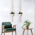 thumbnail image 4 of Indoor Outdoor Handmade Cotton Rope Plant Hanger - Hanging Planter for Flowers, 4 of 4
