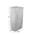 thumbnail image 2 of Household Essentials Door Hanging Laundry Bag, Washable Canvas Bag with Loop Handle, Holds Two Loads of Laundry, Great for Dorms and Small Spaces, Grey, 2 of 11