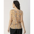 thumbnail image 4 of Moomaya Sleeveless Boat Neck Printed Georgette Top - Women's Elegant Top, 4 of 9