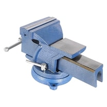 6 Inch Heavy Duty Vise - Table Top Vice Clamp with Swivel Base for Woodworking, Metalworking, Crafting, Electronics & Fishing