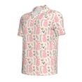 thumbnail image 2 of Xecao Rabbit for Mens' Casual Short Sleeve Button-Down Polo Shirts for a Classic Golf Look, 2 of 9