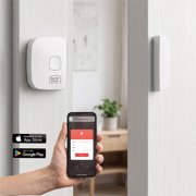 HomeZone Wi-Fi Smart Wireless Window and Door Sensor with App Alerts, White