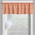 thumbnail image 2 of Ambesonne Folk Valance Pack of 2, Floral Doily-like Ornament, 54"X12", Vermilion Burnt Orange, 2 of 5