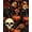 Black/Orange, variant on Butterfly Contact Paper Floral Wallpaper Renter Friendly Wallpaper for Bedroom Bathroom Cabinet Countertop Removable Dark Purple 17.5 x 78.5In