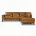 thumbnail image 3 of Modern Leather Sectional Sofa Right Facing (220×80×75cm for Living Room), 3 of 5
