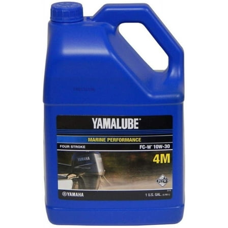 Yamaha LUB-10W30-FC-04 Yamalube 10W30 MARINE Oil NMMA FCW Low Phosphorous Gallon; LUB10W30FC04 Made by Yamaha
