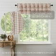 thumbnail image 5 of VHC Brands Annie Buffalo Portabella Brown Ruffled Check Farmhouse Kitchen Curtain Valance 16x72, 5 of 8