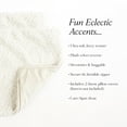 thumbnail image 6 of Lush Decor Neo Boucle Lumbar Throw Pillow Cover 2 Piece Set 14" W x 24" L White - Rectangle Pillow - Soft Fluffy Pillow Cover- Textured Decorative Pillows For Bed, Couch or Chair, 6 of 6