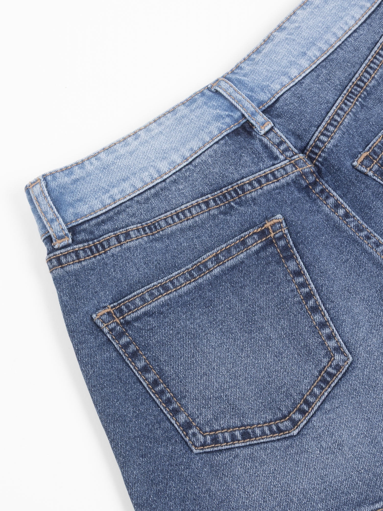 Wonder Nation Girls Baggy Denim Shorts, Size 5-18