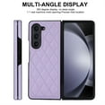 thumbnail image 4 of TECH CIRCLE PU Leather Case for Samsung Galaxy Z Fold 7 (2025 Release) 8.2"/6.5" Cell Phone, Slim Fit and Lightweight, Shockproof Protective Hard Cover for Women Men, Purple, 4 of 8
