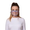 Shop LC Yellow Multi Color Plaid Visible Mouth Reusable Face Mask Transparent Daily use Lightweight Comfortable