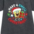 thumbnail image 2 of SpongeBob SquarePants - Have A Swell Christmas - Toddler And Youth Girls Fleece Dress, 2 of 5