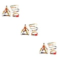 thumbnail image 2 of Collar para Mascotas Methold 3 Unids/Set Correa de Aleación de Zinc Ajustable Negro CBP327548, 2 of 6