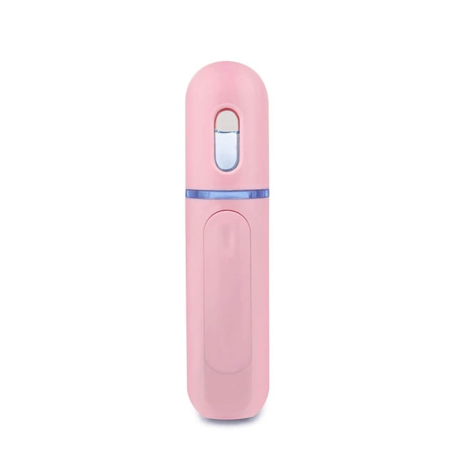 Rociador de niebla facial práctico de 30 ml: admite la adición de tóner y leche pura, humectante e hidratante para el cuidado de la piel, maquillaje y extensiones de pestañas (rosa)