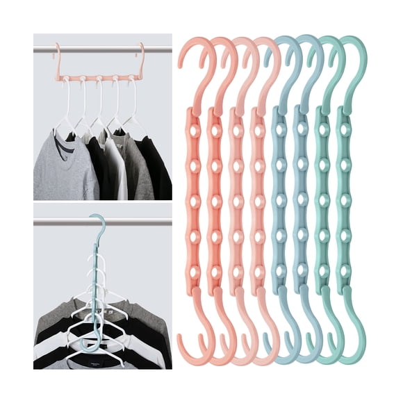 Mr. Pen- Space Saving Hangers For Clothes 8 Pack Boho Colors Space Saver Hangers Shirt Hangers Space Saving Clothes Hanger Organizer Hanger Space Saver Multi Hanger Magic Hangers