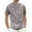 Gray, variant on FRSASU Men's Cotton Shirt Summer Casual and Fashionable Stand Up Collar Thin Short Sleeved Shirt White XL