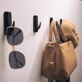 thumbnail image 5 of ALOCEO Black Towel Hook Shower Adhesive Hooks , 9 Hooks and 12 Strips, 5 of 9