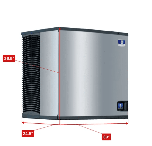 Manitowoc IRT0900W 30" Regular Size Cubes Ice Maker