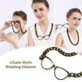 thumbnail image 3 of TranStep Chain-style Magnetic Reading Glasses Necklace, Lorgnette-style Pocket Reader with Pouch, 3 of 7