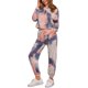 thumbnail image 4 of INSPIRAR CHIC Conjuntos de Sudadera Tie Dye para Mujeres, Sudadera con Capucha, Jogging, Conjunto de 2 Piezas, Color Rosa y Negro, 4 of 6