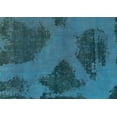 thumbnail image 1 of Ahgly Company Indoor Rectangle Abstract Turquoise Blue Modern Area Rugs, 2' x 3', 1 of 4