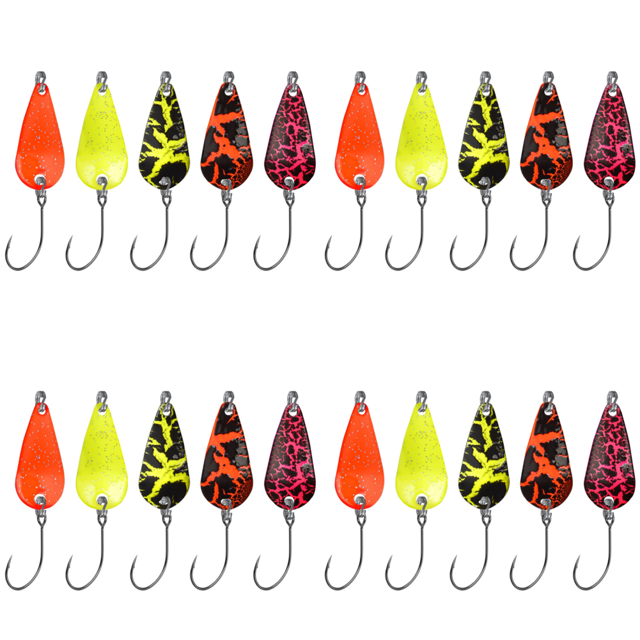 Señuelo Pesca Con Cuchara Giratoria Cebo Artificial Lentejuelas Giratorias Metal Wobbler 5 Uds.