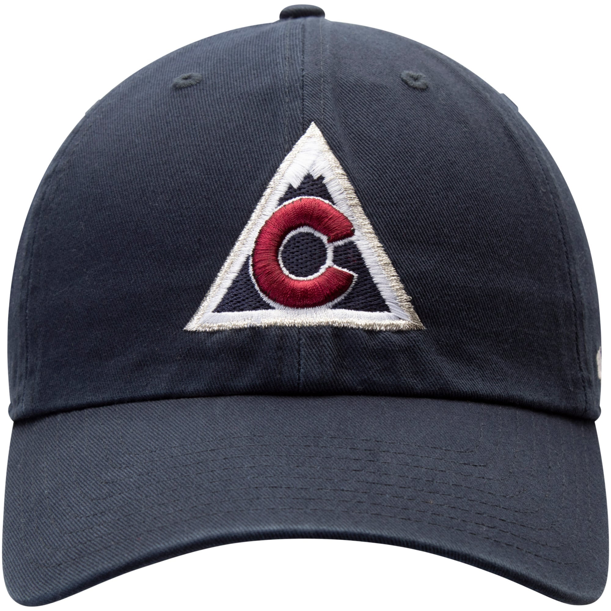 Men's '47 Navy Colorado Avalanche Clean Up Alternate Logo Adjustable Hat