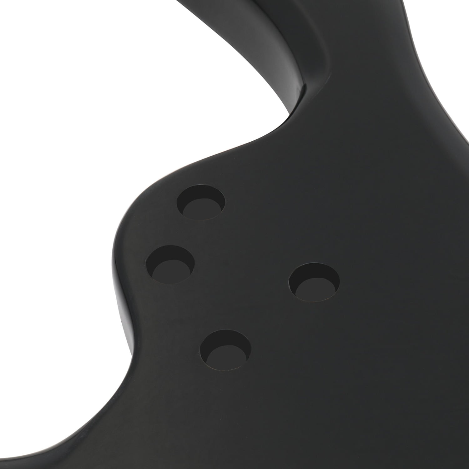 DIY 6 String Flame Shaped Style HSH Electric Guitar Kits with Mahogany Body, Maple Neck and Accessories Black